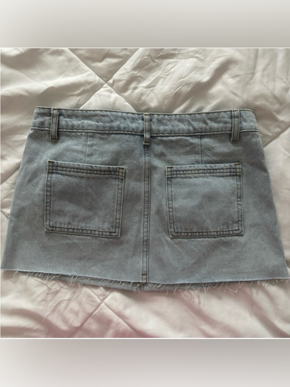 NWT Edikted Deniem Mini Skirt - Picture 2 of 7